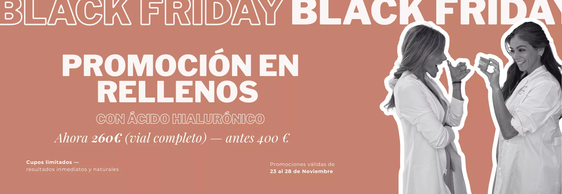 Promoción Black Friday Rellenos Faciales - Clinica Integral